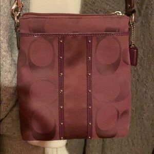 Purple coach crossbody